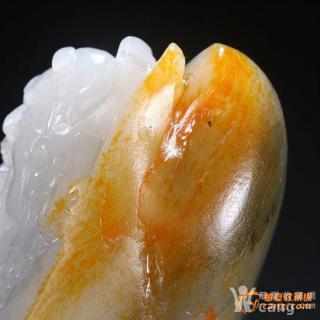 和田玉青花玉原籽籽料370.2g财神 摆件